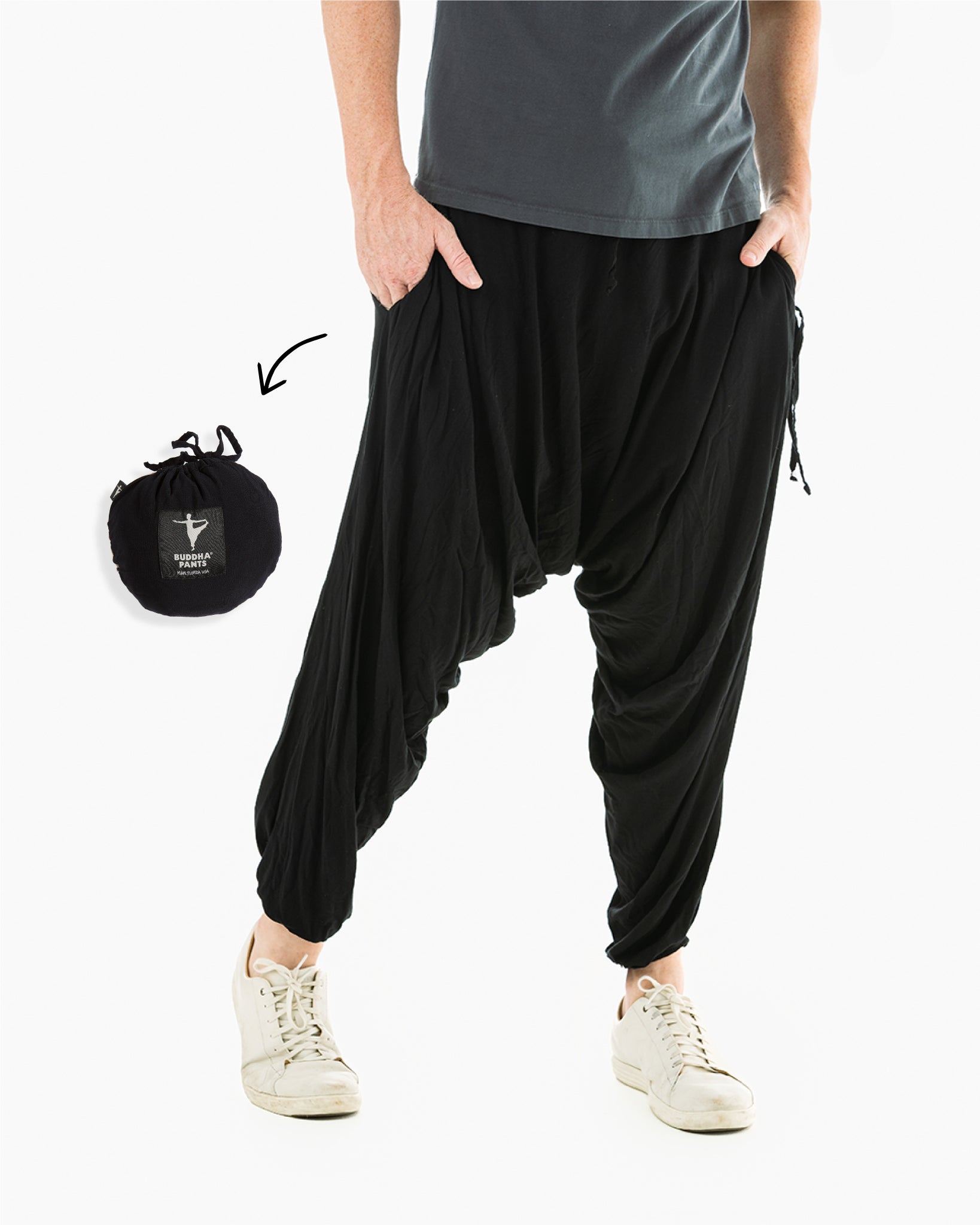 Black Savannah Harem Pants L