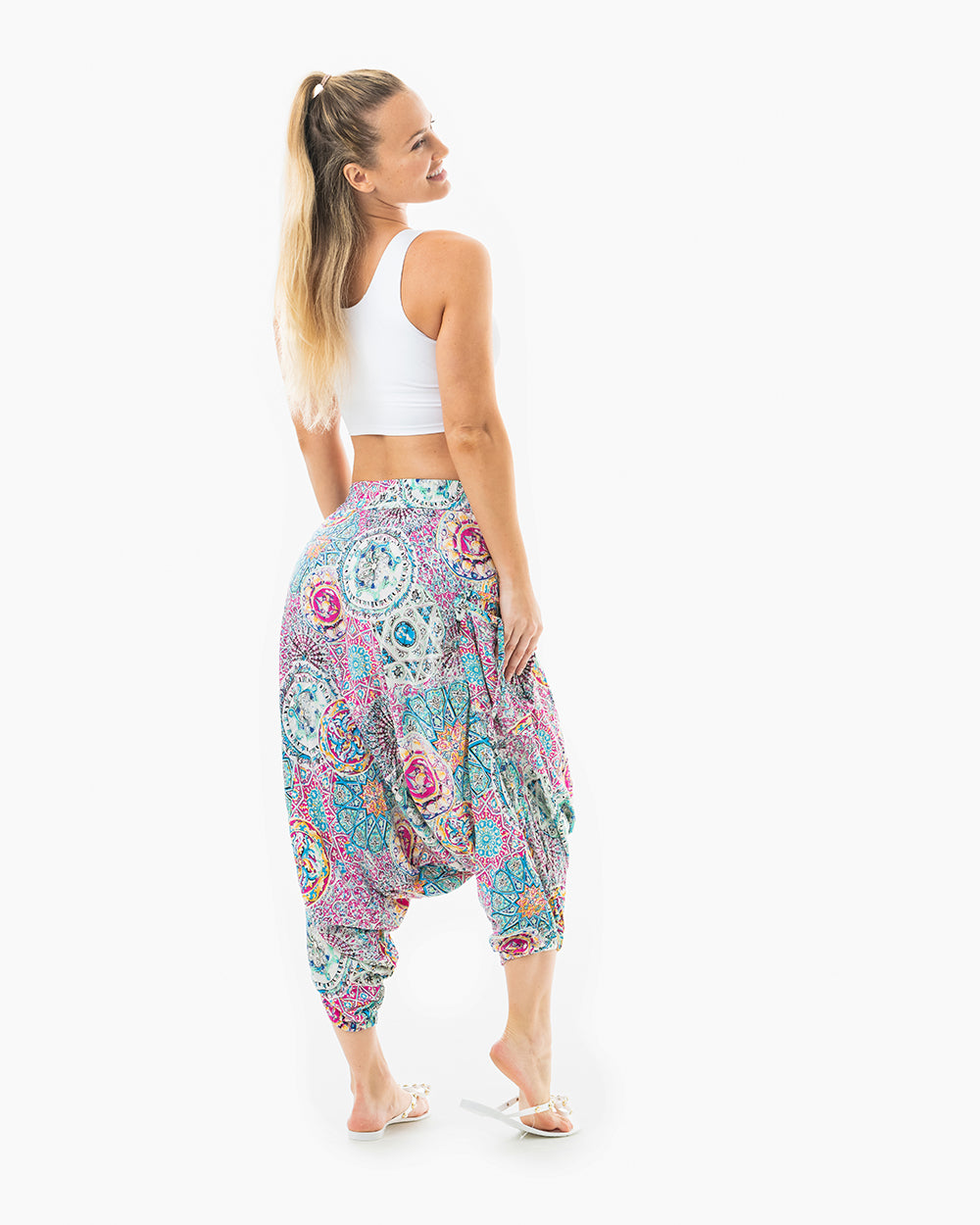 Buddha Pants Galactic O.G. Harem Pants - Purple Galactic L