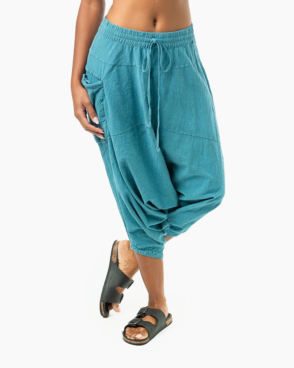  Buddha Pants Premium Cotton Harem Pants Womens Blue Zags  Pattern (XX-Small, Blue) : Clothing, Shoes & Jewelry