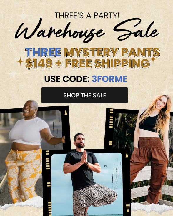 WAREHOUSE SALE - THREE PANTS ONLY $149 + FREE SHIPPING*!