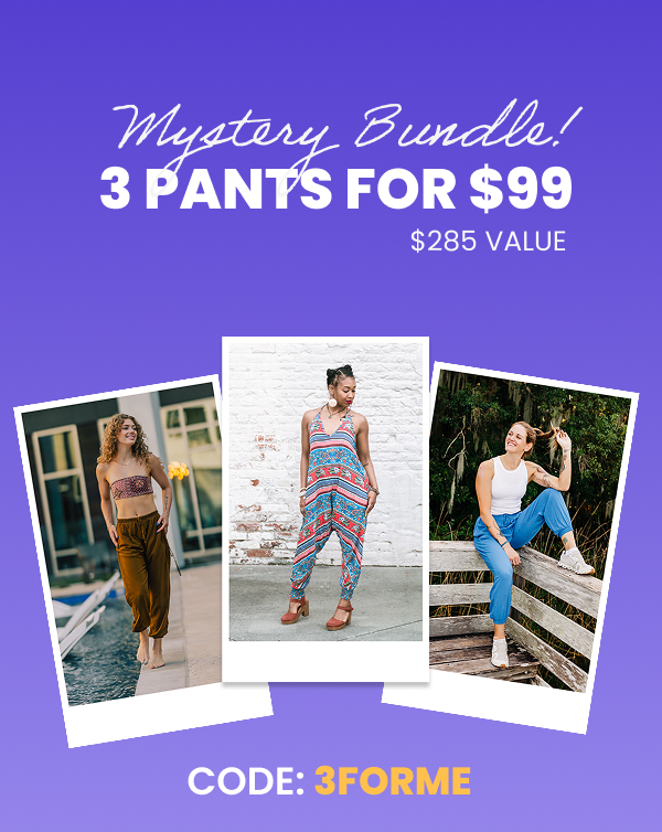 MYSTERY BUNDLE - THREE PANTS ONLY $99