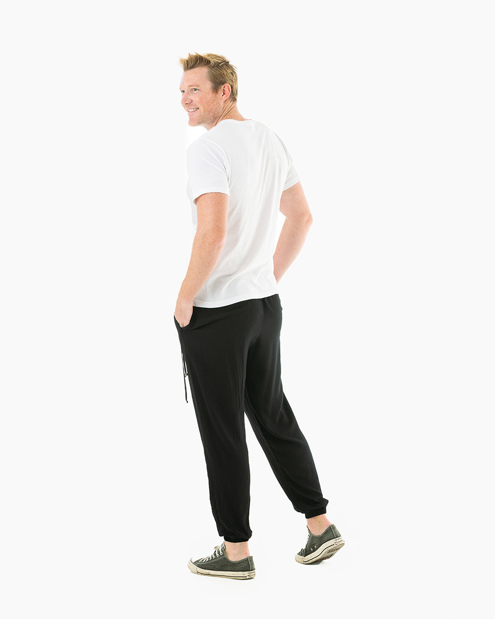 Men Casual Sweatpants Joggers Cargo Active Sports Baggy Trousers Harem  Pants UK | eBay