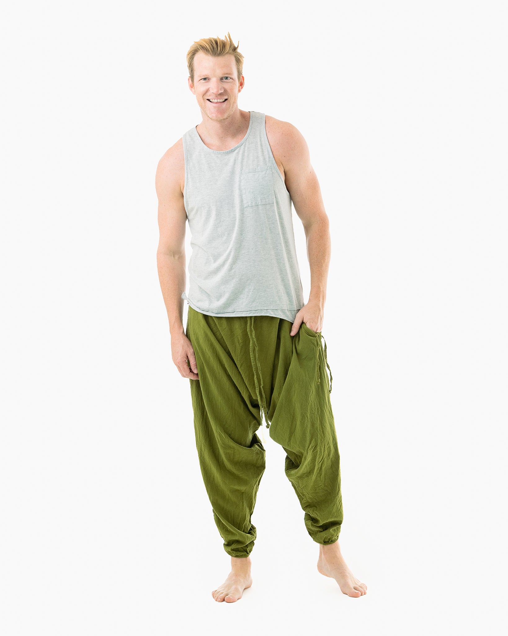 Men's Comfort Yoga Pants 100 % Organic Cotton -  Canada