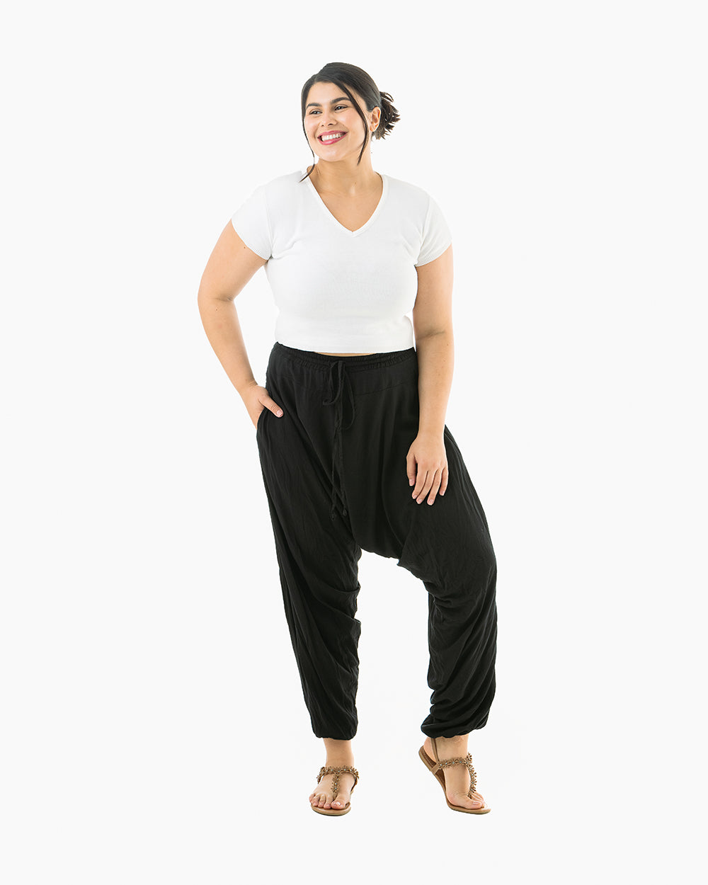 Plus size harem pants on sale canada